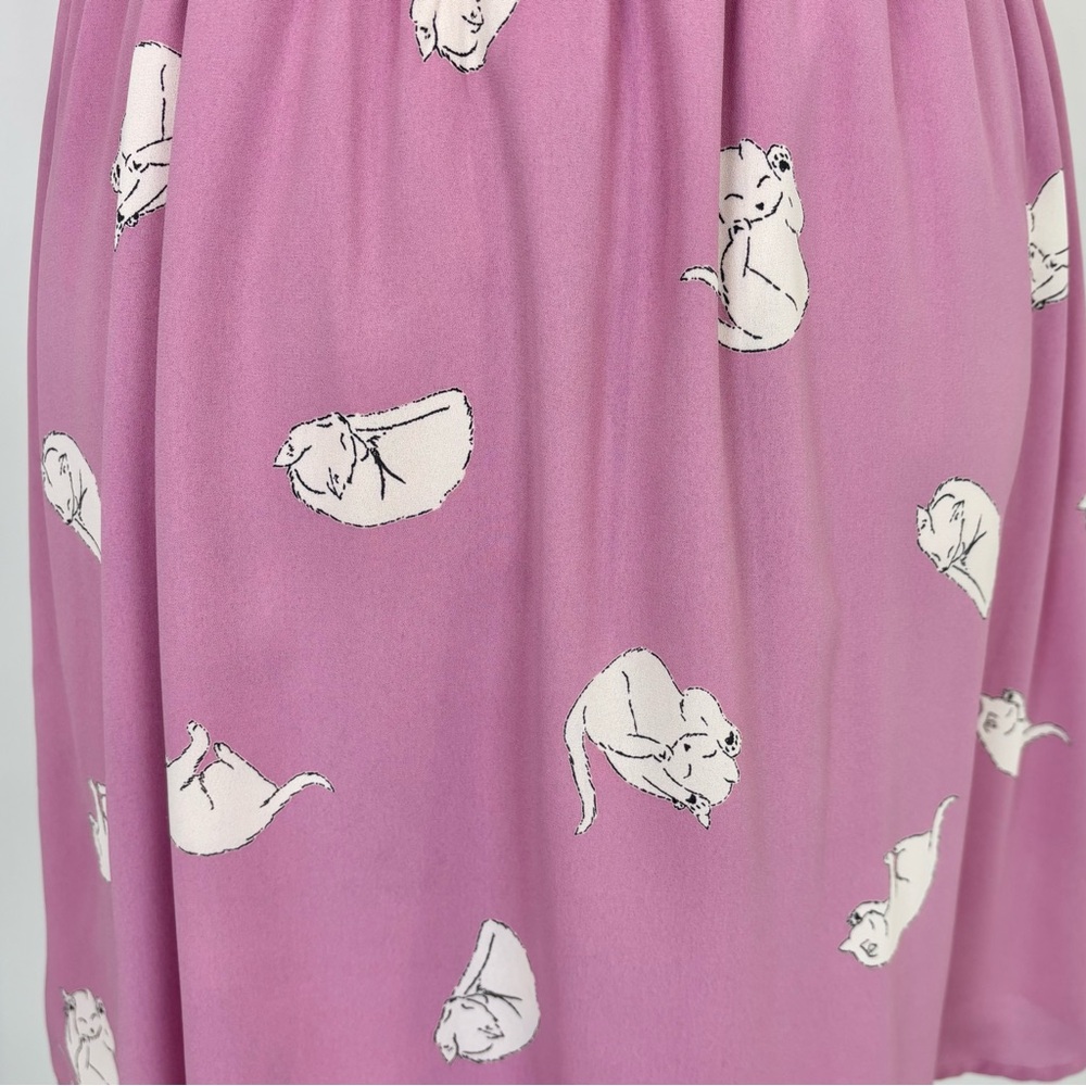 Everly pink and white cat dress